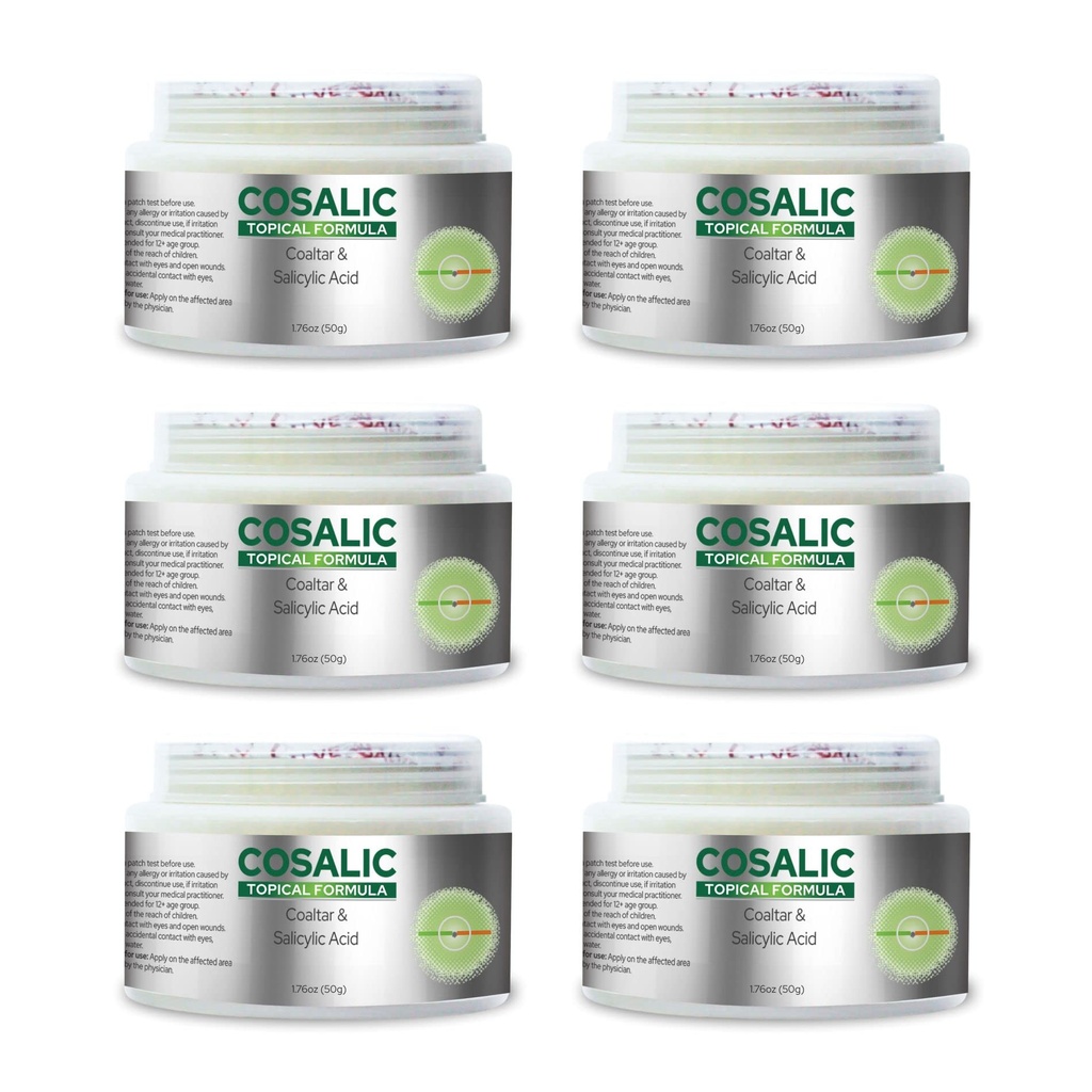 50 그램 Salicylic 산 석탄 타르 팩 6