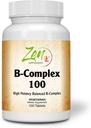 고급 B 복합 비타민 보충 - Folic Acid, Biotin, Inositol과 풀 스펙트럼 B 비타민 보충 - Immune 및 Cardio Health, Energy Metabolism 지원 - 100 정제