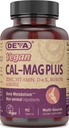 DEVA Vegan 칼슘 마그네슘 보충교재, 더하기 아연, 비타민 C, D & K의 붕소, 90의 정제