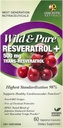 Genceutic Naturals Wild & Pure Resveratrol 채식 캡슐, 60-Count | 심장 건강 증진 | 노화 방지 | 종합 웰빙
