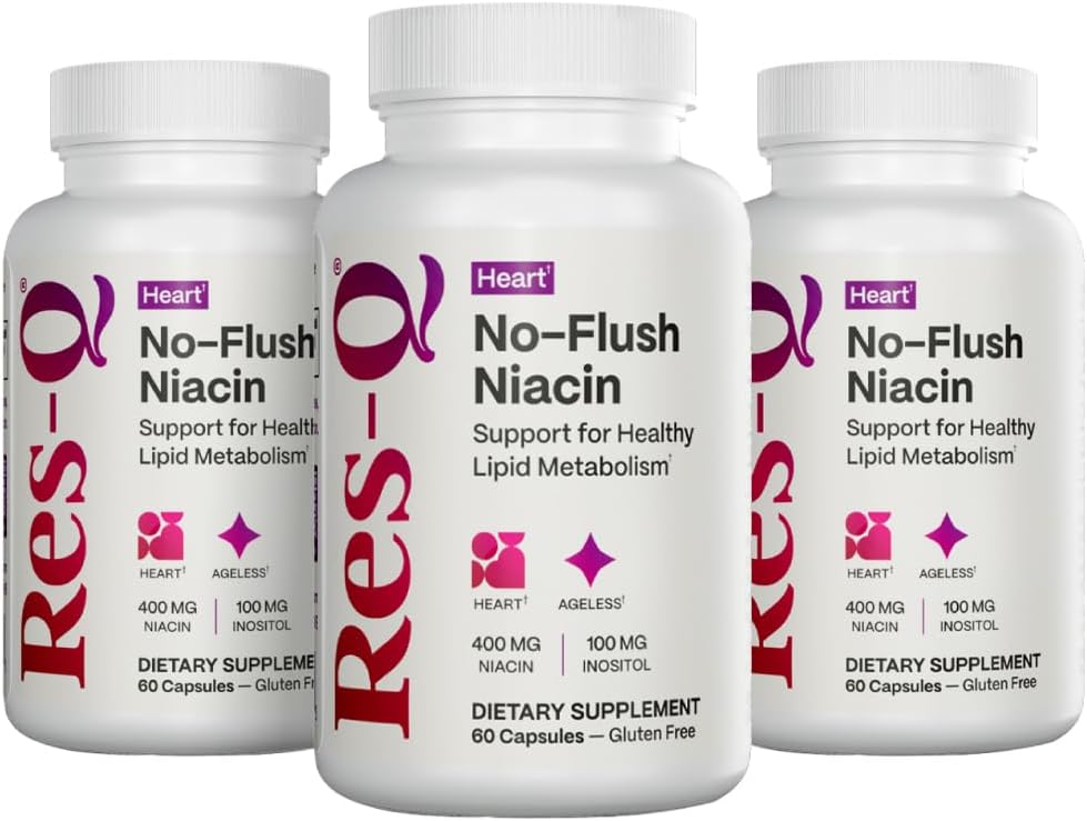 Res-Q No-Flush Niacin (Formerly HDL+) 60 캡슐, 3 팩