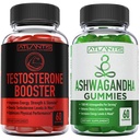 아틀란티스 영양 테스토스테론 부스터 2-Pack (120 Gummies) + Ashwagandha 60 Gummies