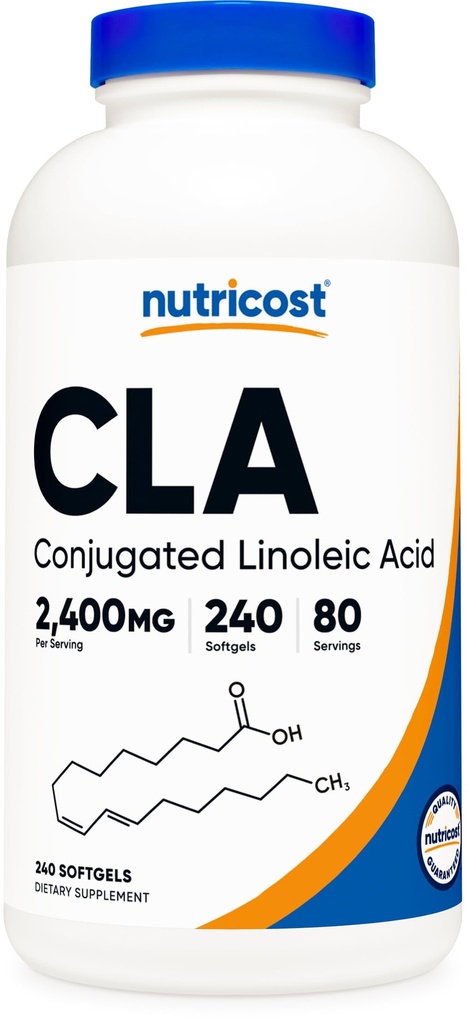 Nutricost CLA (주류 Linoleic 산) 800mg, 240 Softgels