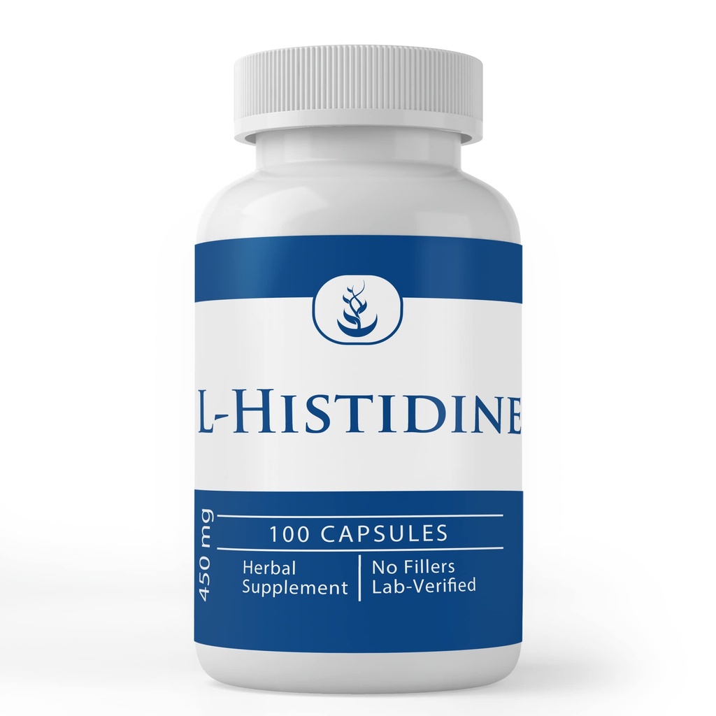 PURE ORIGINAL INGREDIENTS L-Histidine (100 캡슐) 항상 순수, 첨가제 또는 필러 없음, 실험실 검증