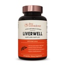 LiverWell Liver Cleanse, Rejuvenation, Metabolic Support - Liver Supplement for Liver Health w/Highly Bioavailable Milk Thistle Extract, N-Acetyl Cysteine, 알파 Lipoic Acid, 아연, 셀레늄 - 60 캡