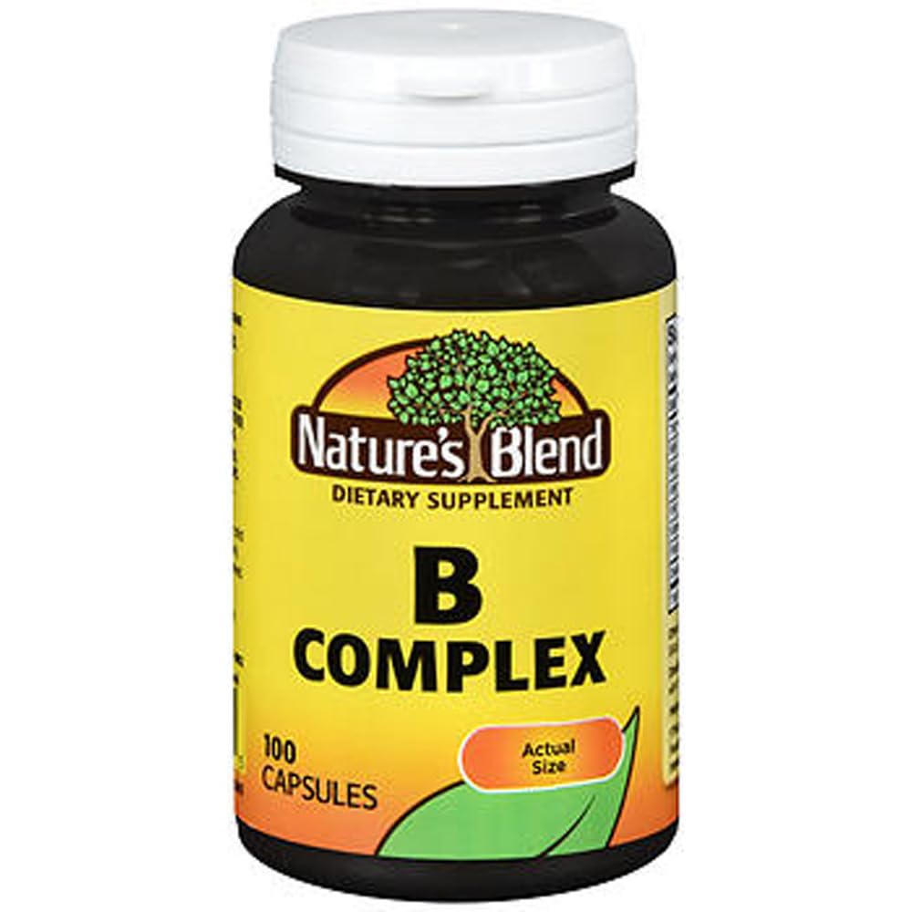 자연 혼합 자연의 혼합 B Complex 캡슐, 100 모자