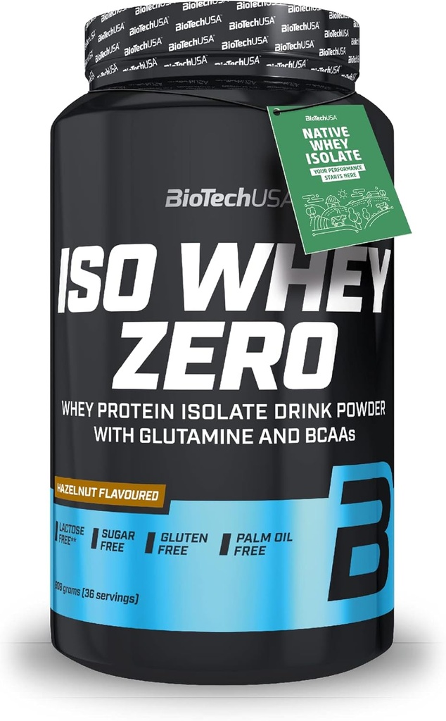 IsoWhey Zero LACTOSE 하젤 너트 908G BiotechUSA
