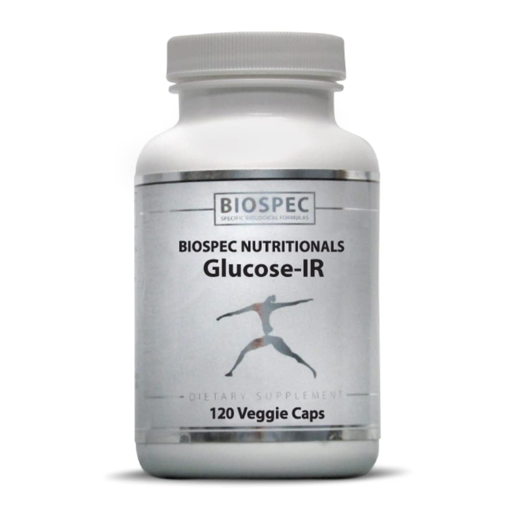 Biospec 영양 Glucose-IR - Cinnamon 추출물, 크롬, Berberine 및 Biotin (120 캡슐)