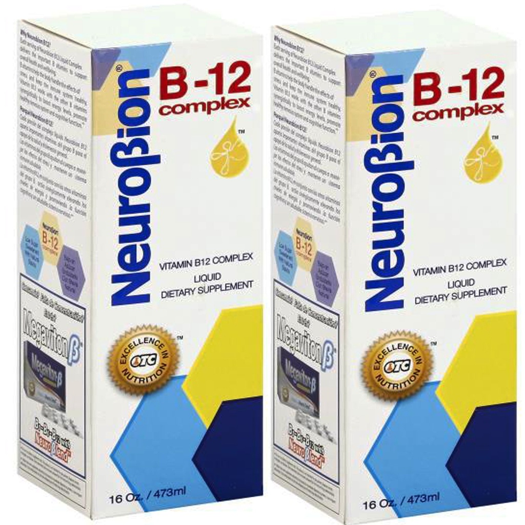 Neurobion 비타민 B12 Complex 16 Oz 액체 감귤류 맛 2 팩