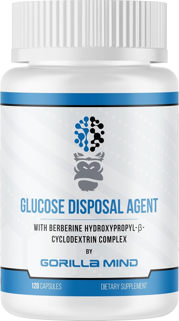 Gorilla Mind Glucose Disposal Agent – 지방 손실 및 근육 성장을 촉진 (120 캡슐)