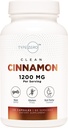 타입 Zero Ceylon Cinnamon 캡슐 (1200mg | 120 캡슐) - 자연, 비 GMO, 글루텐 무료, 유기 Cinnamon Bark 보충