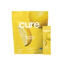 Cure Hydration | 식물 기반 전해질 음료 혼합 | 추가 설탕 없음 | FSA & HSA | 코코넛 워터로 만든 탈수 릴리프 분말 | 비 GMO | Vegan | 14 Packets - 레몬