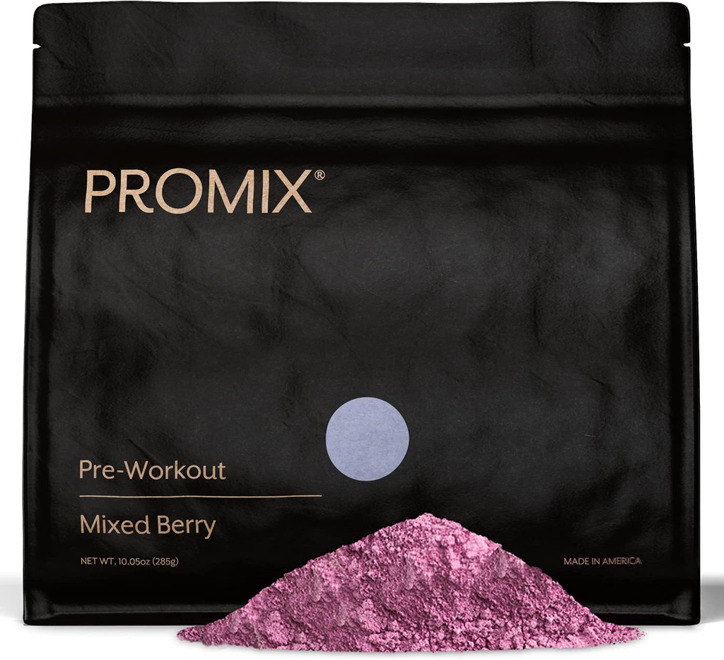 ProMix Nutrition Pre-Workout Powder, 혼합 Berry - 초점 및 성능 극대화 - 근육 이익, 내구력 - 비타민 B12, 카페인, 베타 알라닌 및 L 티시신 - 30 서빙 (팩 1)