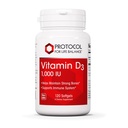 생활 균형 비타민 D3 1,000 IU를 위한 PROTOCOL - 면역 지원 강한 뼈 및 이 - 120 Softgels