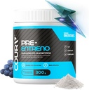 COURA Pre Workout Berries 풍미 300g - 10.5 온스 - 단백질 분말 - 에너지 부스트 - 지원 초점과 내구시간 - Cordyceps - Athletes에 이상 - 글루텐 프리