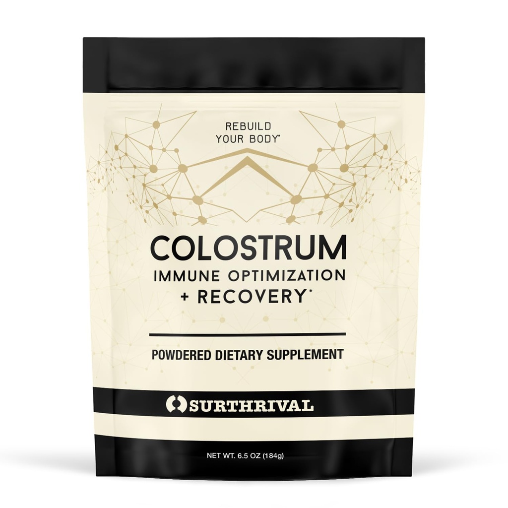 Surthrival : Colostrum Powder (6.5oz), 면역 최적화 및 복구, 분말 식이 보충, Gut Health, 면역 지원, Keto Friendly