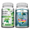 GreeNatr 에너지 지원 & 면역 방어 뭉치: 순수한 Moringa Oleifera 잎 추출물 Veggie 캡슐 (1000 mg) 에너지, 계류, 기억, 초점을 위한 7에서 1개의 면역 지원 공식을 가진