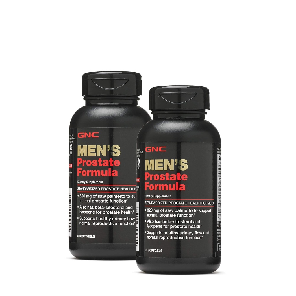 GNC 남자의 전립선 공식, 쌍둥이 팩, 병 당 60의 Softgels, 지원 정상적인 재생산 기능