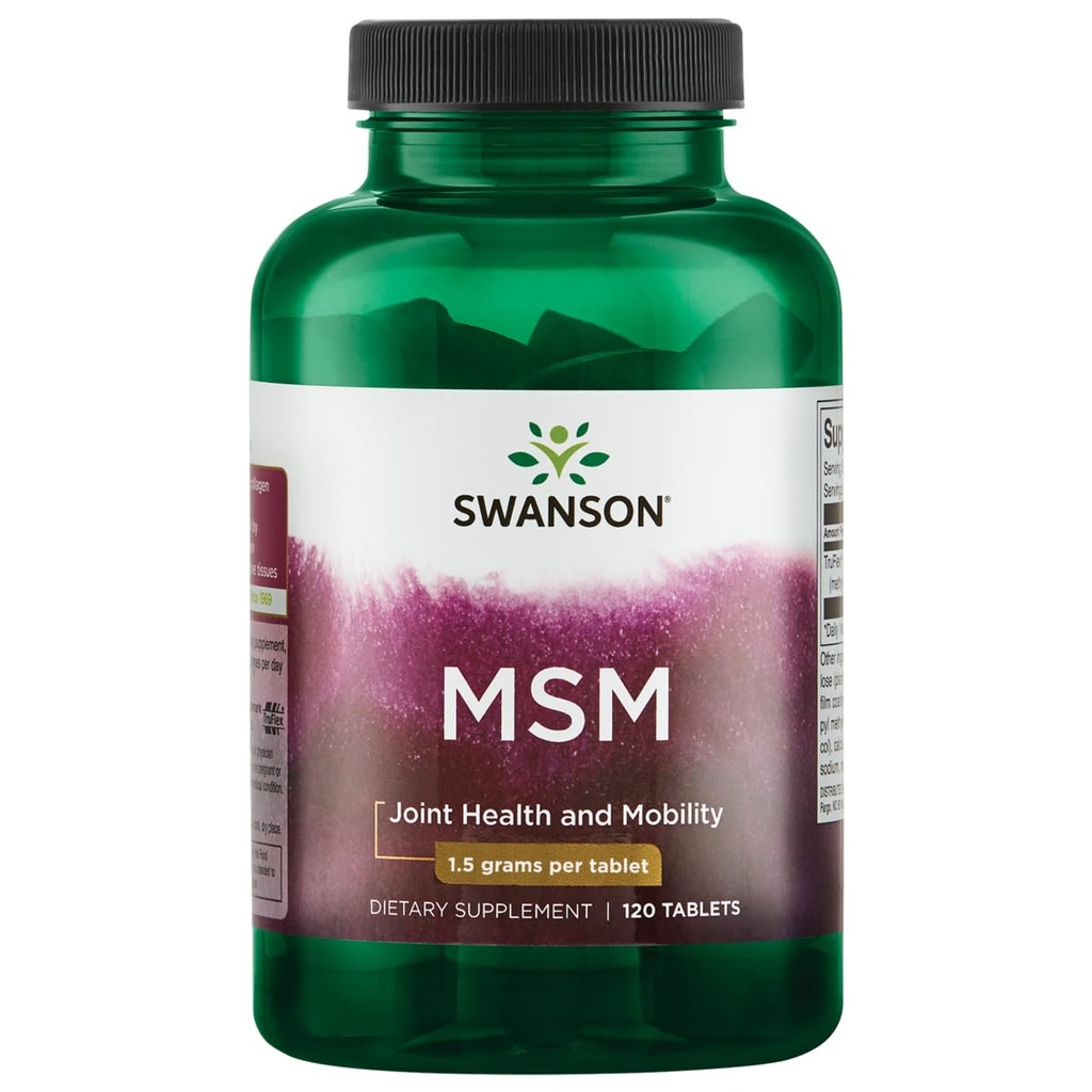 스완슨 Msm 1500 밀리그램 120 탭