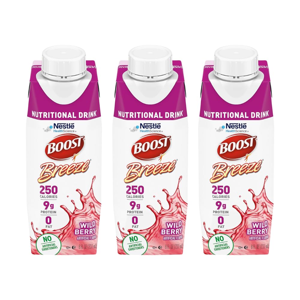 부스트 브리즈 영양 음료 와일드 베리, 8 Fl Oz (포장 3)