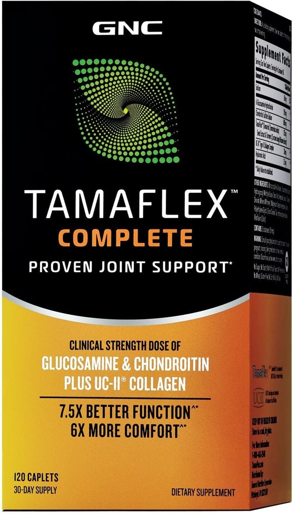 GNC Tamaflex 완료, 합동 지원, 120의 모자를 제공합니다