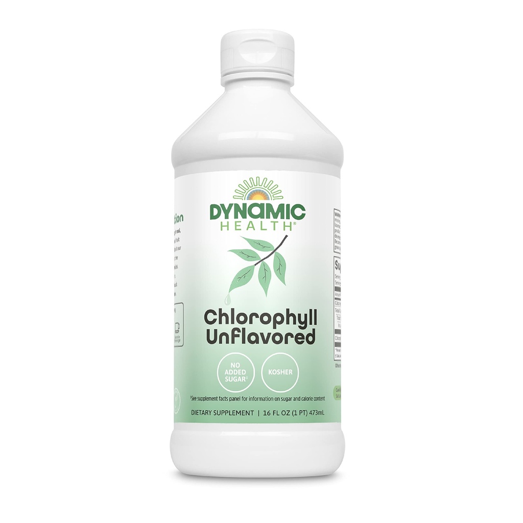 동적인 건강 액체 Chlorophyll Unflavored 100 mg의 알파 리파와 뽕나무 잎을 가진 나트륨 구리 Chlorophyllins, 식물 Cleanse 및 탈취, 설탕 없음, 16 Fl Oz