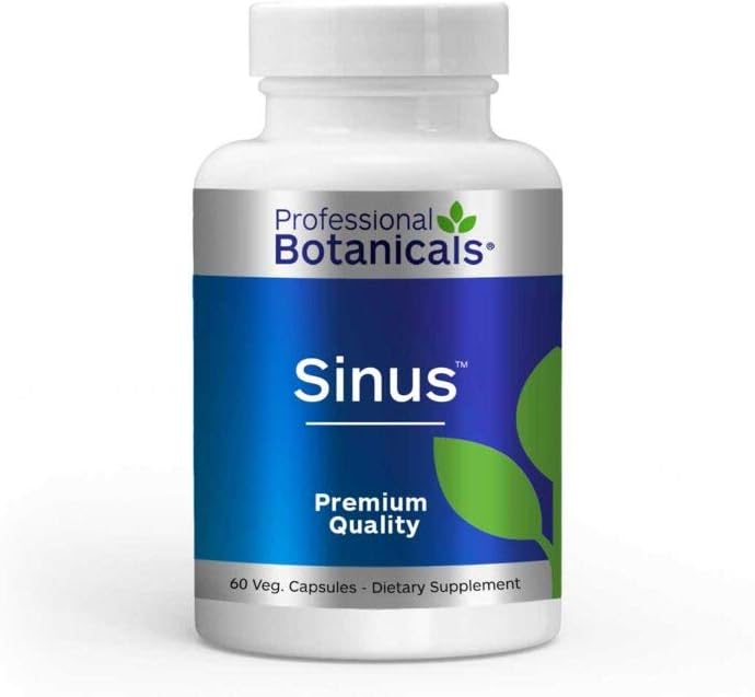 전문 식물 Sinus – 자연 초본 알레르기 완화 보충 – 60 채식 캡슐