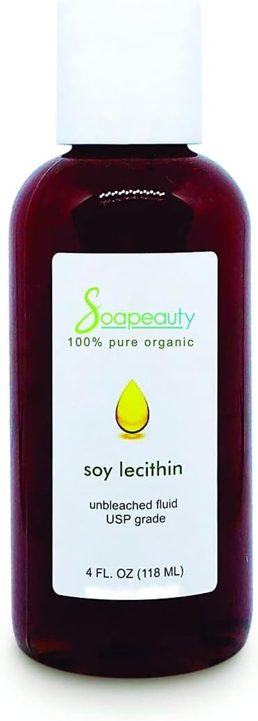 Soapeauty Lecithin Soy Unbleached 유동성 액체 피부 머리 못 건강 4 OZ에 7 LBS (크기: 8개 OZ)