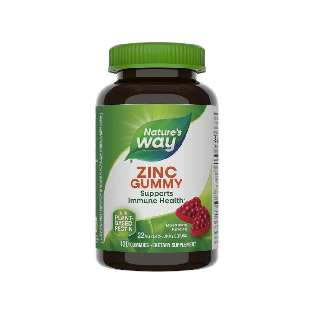 자연의 방법 아연 Gummies, Immune 지원 Gummy 100 % 1-Gummy 서빙 *, 성인 & 어린이 9 +, 글루텐 무료, 식물 기반 Pectin, 혼합 Berry 맛, 120 구미