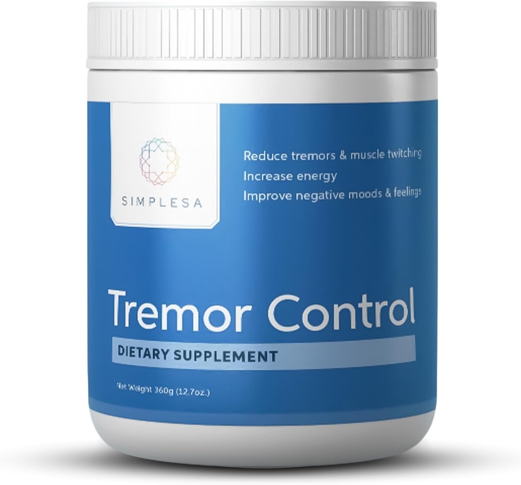 Simplesa Tremor 통제, L 아르기닌 알파 Ketoglutarate 보충교재는, GABA, Ubiquinol 및 Niacin, 360g AAKG 분말 보충교재, 지원 Tremor 통제 및 근육 건강을 포함합니다