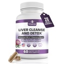 Liver Cleanse Detox & Repair Fatty Liver Supplements 28-in-1 Advanced Herbal Liver Health Supplement Formula - 우유 Thistle Silymarin, Artichoke Extract, Dandelion & Apple Cider Vinegar - 60 알약
