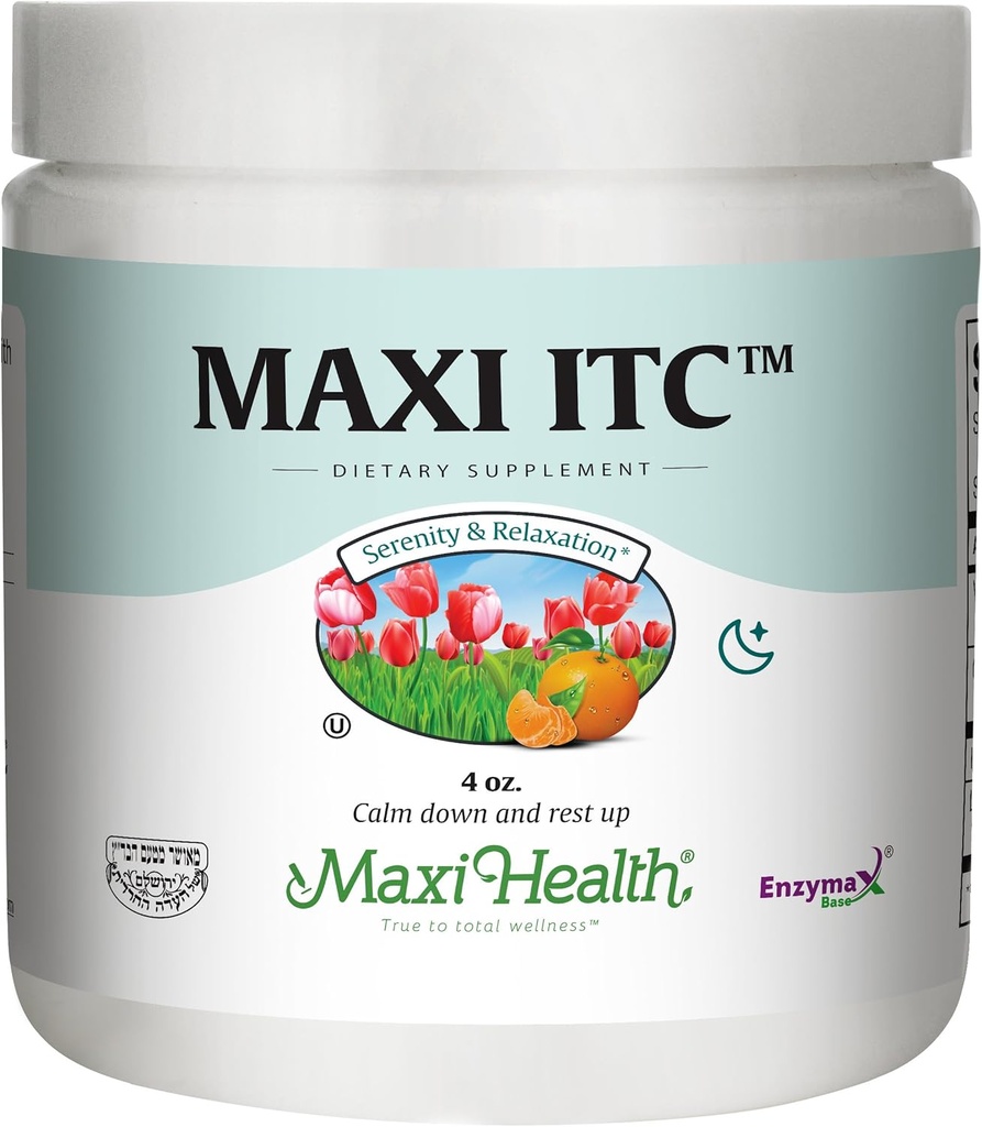 Maxi Health ITC - Inositol - 타우린과 비타민 C - Calming Formula - 4 Ounce Powder - Kosher