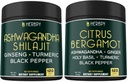 번들 5in1 Ashwagandha Shilajit 및 6in1 Citrus Bergamot 보충 교재