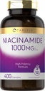 Carlyle Niacinamide 1000 mg | 400 캡슐 | 높은 효능 공식 | 비 GMO, 글루텐 무료 보충