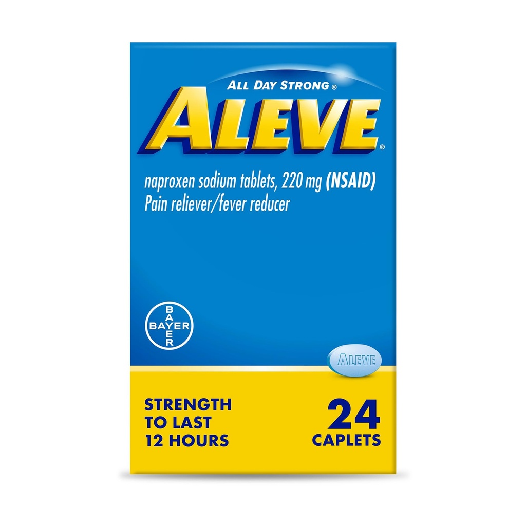 Aleve 고통 구호 Naproxen 나트륨 모자 ‐ 24 조사