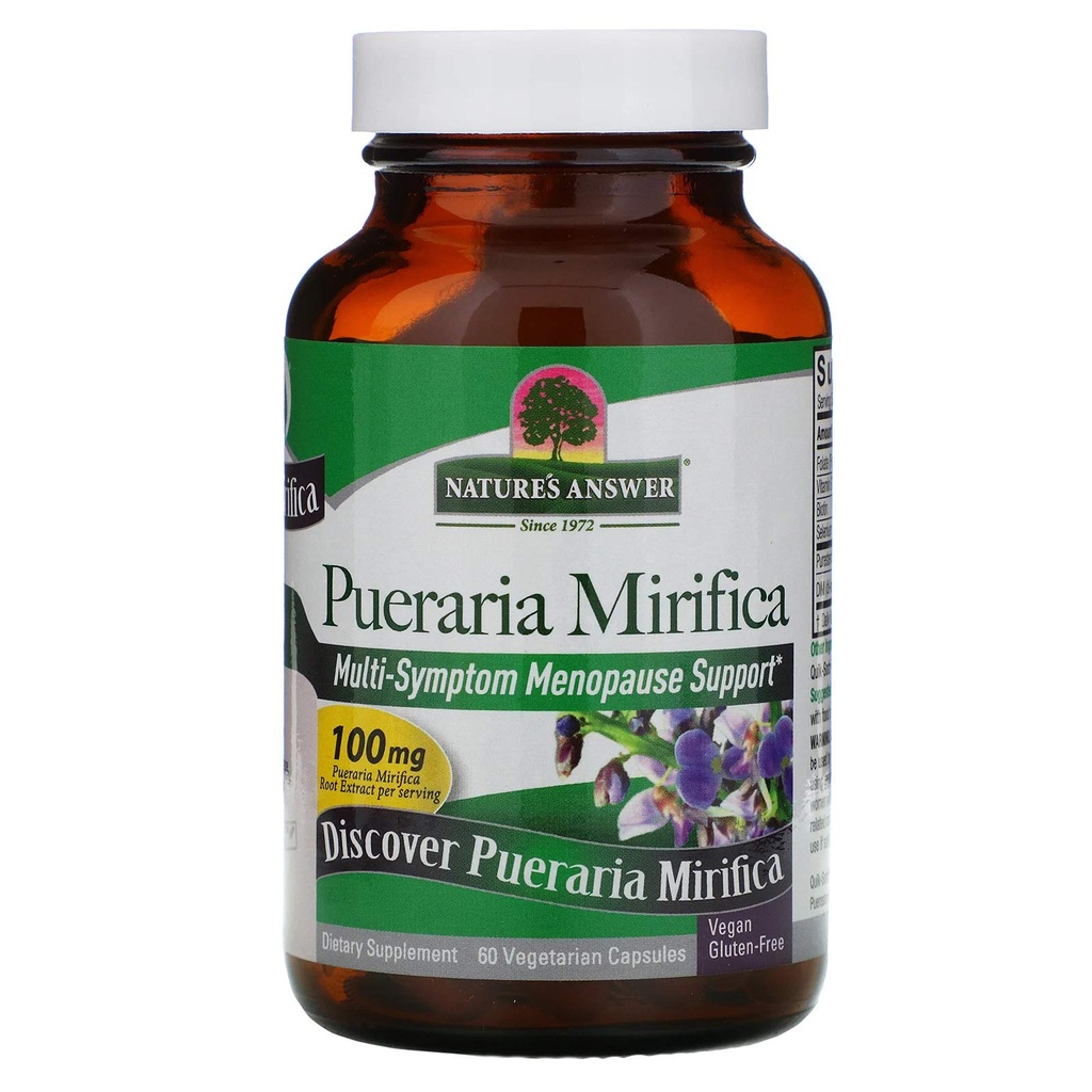자연의 답변 Pueraria Mirifica 채식 캡슐, 60-Count