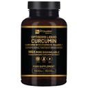 비타민 D - 60 Liqcaps를 가진 Optisorb 액체 쿠르쿠민 | 185x Turmeric & Curcumin Bioavailability - Ultra Bioavailable | 1000mg NovaSOL 매일 노출량을 가진 액체 캡슐 - 영국 제조