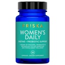 FRISKA Women’s Daily Digestive Enzyme and Probiotics Supplement, 여성 소화 건강을위한 고급 천연 지원, Fights Bloating, Eases Digestion, Nutrient 흡수 지원, 30 캡슐
