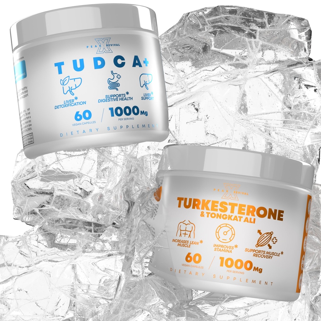 TUDCA+ 1000mg는 간섭 지원 + Turkesterone & Tongkat Ali 1000mg 증가 stamina (60의 캡슐)를 위한 소금 보충교재를 쌉니다