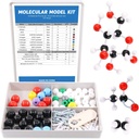 Swpeet 125 PC 분자 모델 키트 무기 및 유기 분자 모델 교사와 16 년 이상 학생 키트 - 54 원자 & 70 링크 & 1 짧은 링크 제거 도구 - 과학 장난감