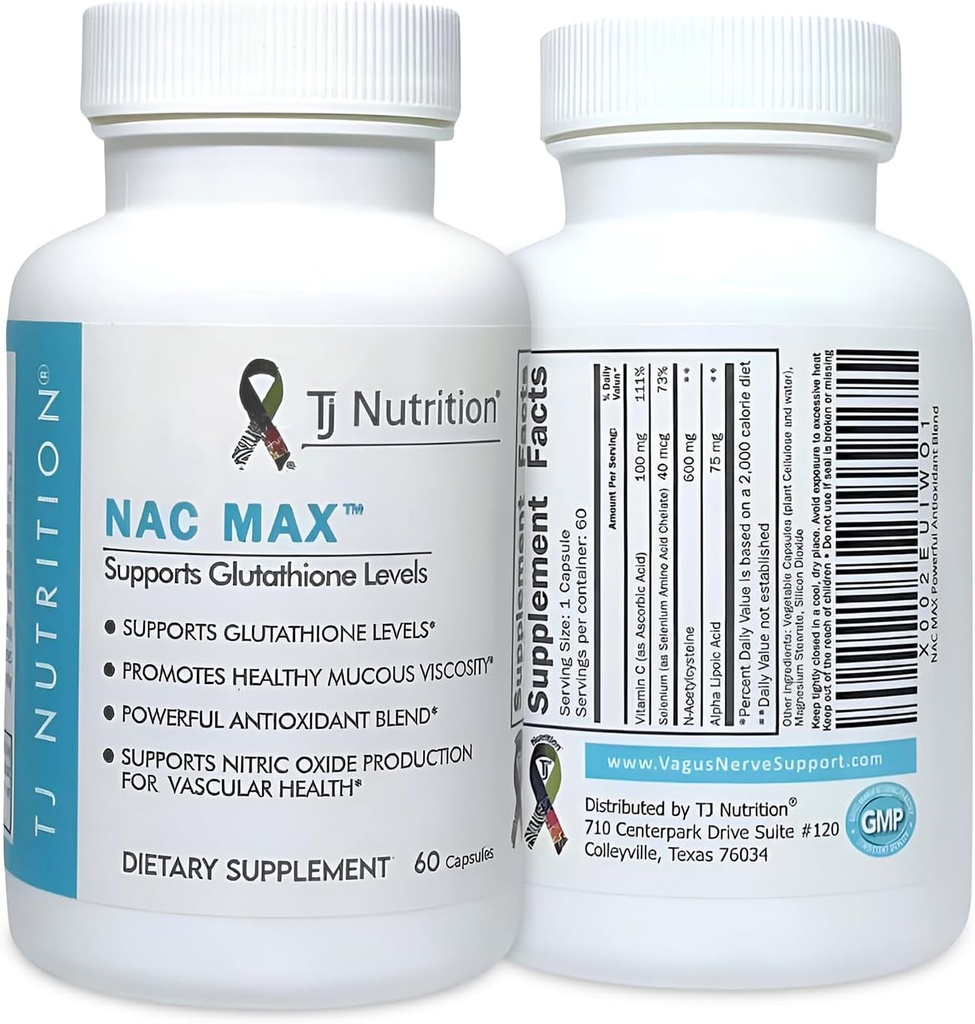 NAC MAXTM - 궁극적 인 N-Acetylcysteine 혼합 - 면역 체계를 지원 - 호흡 건강 - 간 건강 - 혼자 NAC 보다는 더 나은