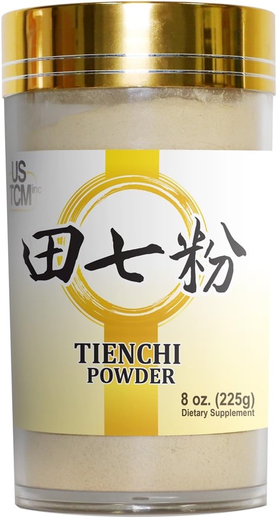 100% 순수한 Tienchi 분말 Pseudoginseng Nooginseng Sanqi 분말 Tienchi Ginseng 분말 田田 120mesh (8oz)