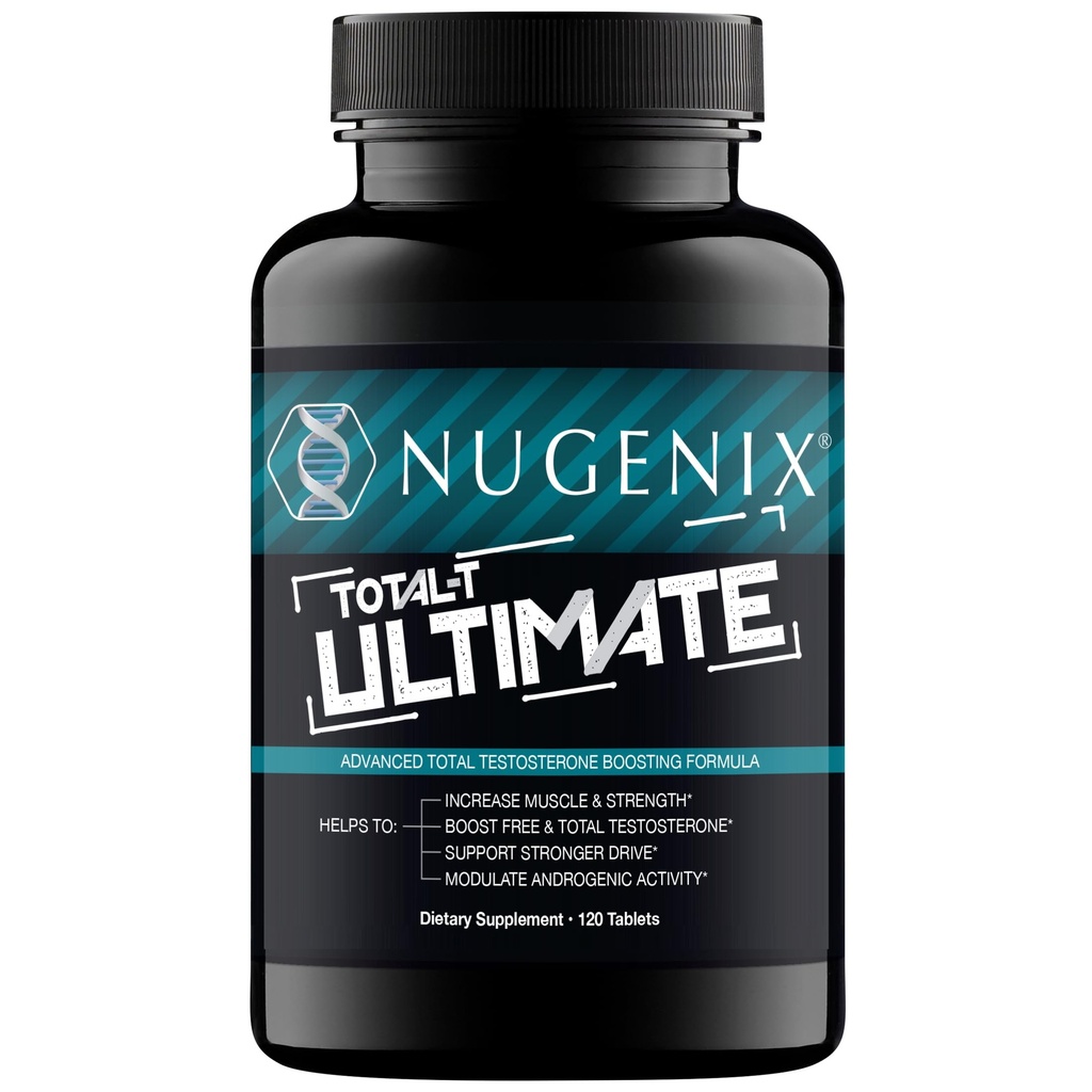 Nugenix Total-T Ultimate - 남자를위한 고급 무료 및 총 테스토스테론 부스터 - 120 정제