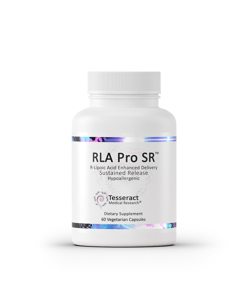 Tesseract RLA 직업적인 SR의 Lipoic 산성 보충교재, 60의 캡슐, 지속되는 Release R Lipoic 산, Boosts Mitochondrial & 세포질 에너지, 아미노산 Metabolism 지원, Hypoallergenic