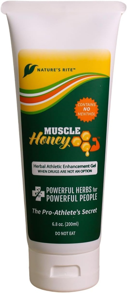 자연의 Rite 근육 꿀, 6.8 oz. (200 mL), All-Natural 초본 젤, 스포츠 & Athletic Aid, WADA & NCAA 고분고분한