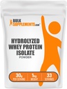 BulkSupplements.com Hydrolyzed Whey Protein Isolate Powder - Whey Isolate Protein - Unflavored & Gluten 무료, 서빙 당 30g, 1kg (2.2 파운드) (팩 1)