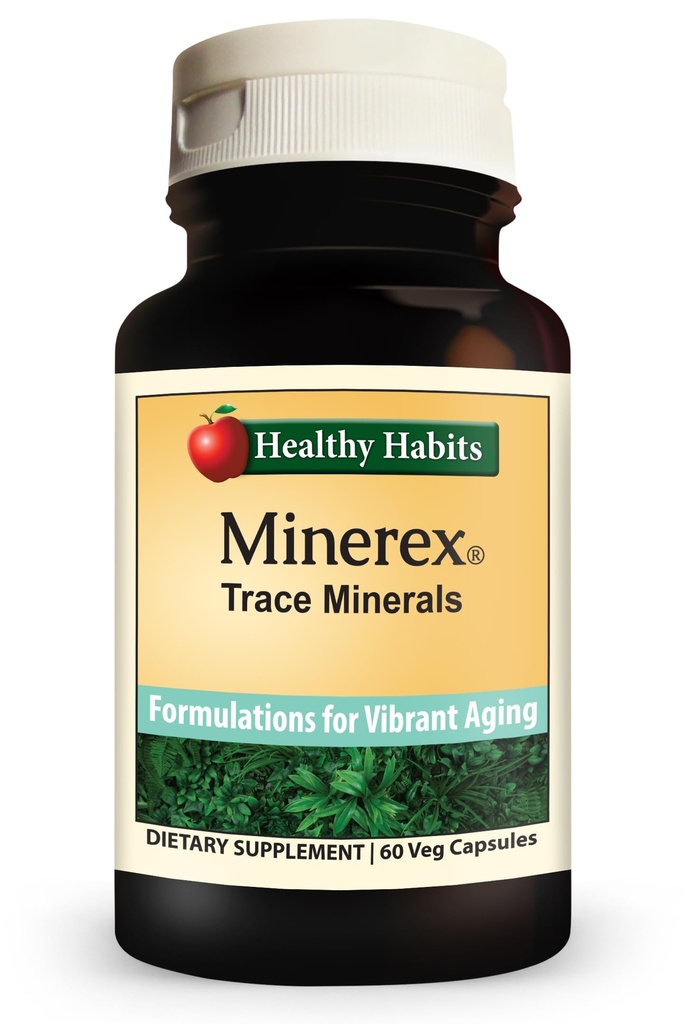 건강한 습관 MINEREX 높은 효능 Sentramin 식물과 Sea Bed Minerals와 미네랄 보충 60-Count