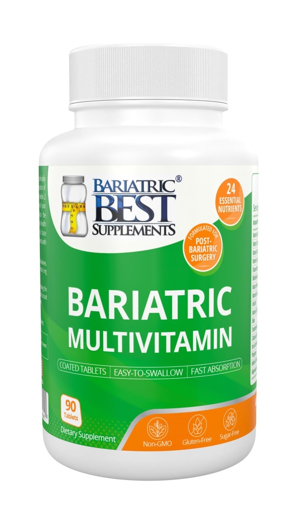 Post-Gastric Bypass & Sleeve Surgery, Energy Supplements, 90 Tablets, 24 Essential Nutrients, ASMBS Guidelines 당 Bariatric Surgeons에 의해 공식화 된 Bariatric Multivitamin