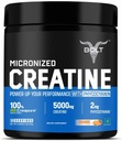 German Made Creapure® Creatine Monohydrate | 사전 및 포스트 운동 | 근육 회복, 내구시간 및 향상된 운동 성능, 210gm, 30 인분 | 오렌지 Tangy