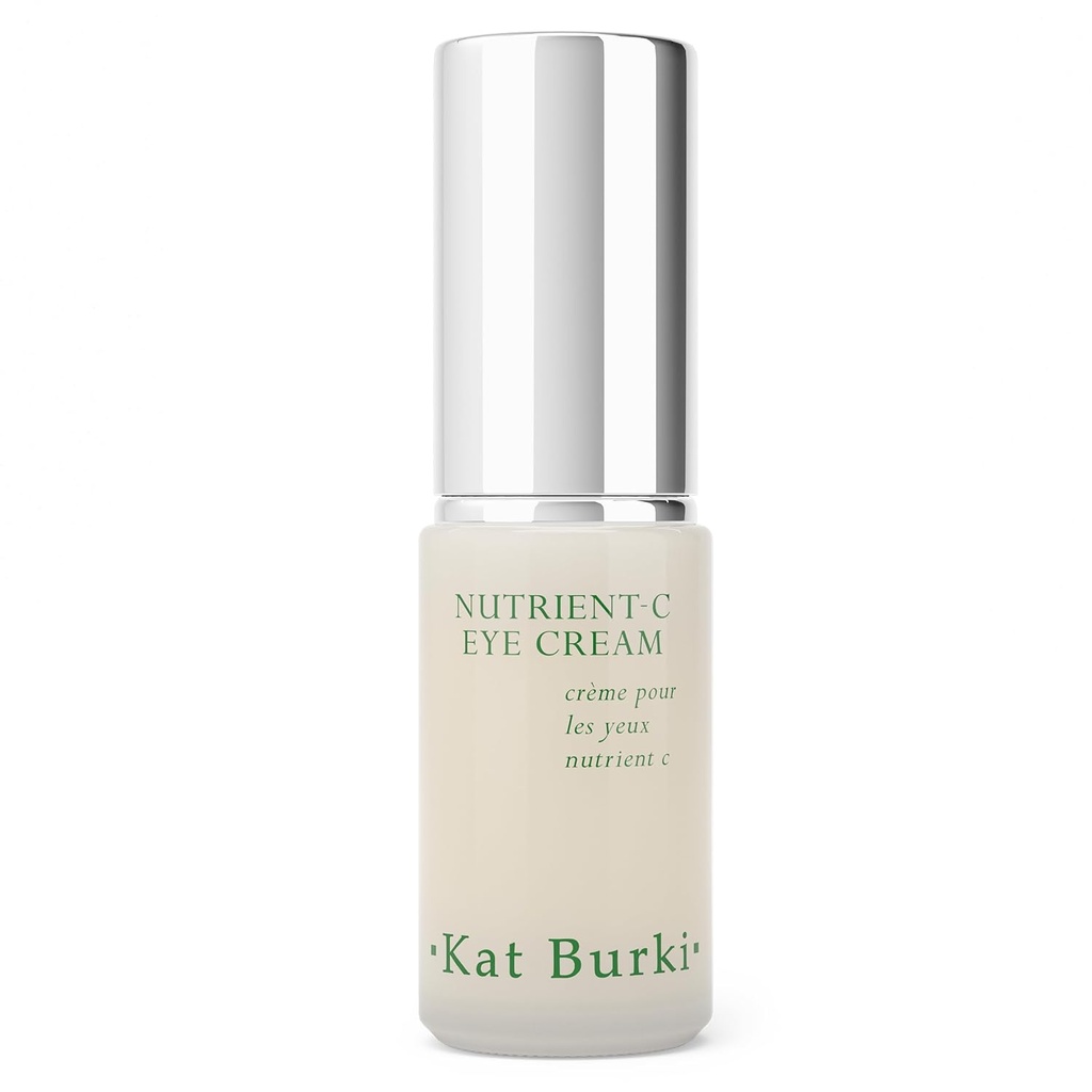 Kat Burki 8% Caffeine, Dark Circle Reducing & Depuffing Eye Area Treatment, 0.5 Fl Oz와 안정된 비타민 C 아이 크림